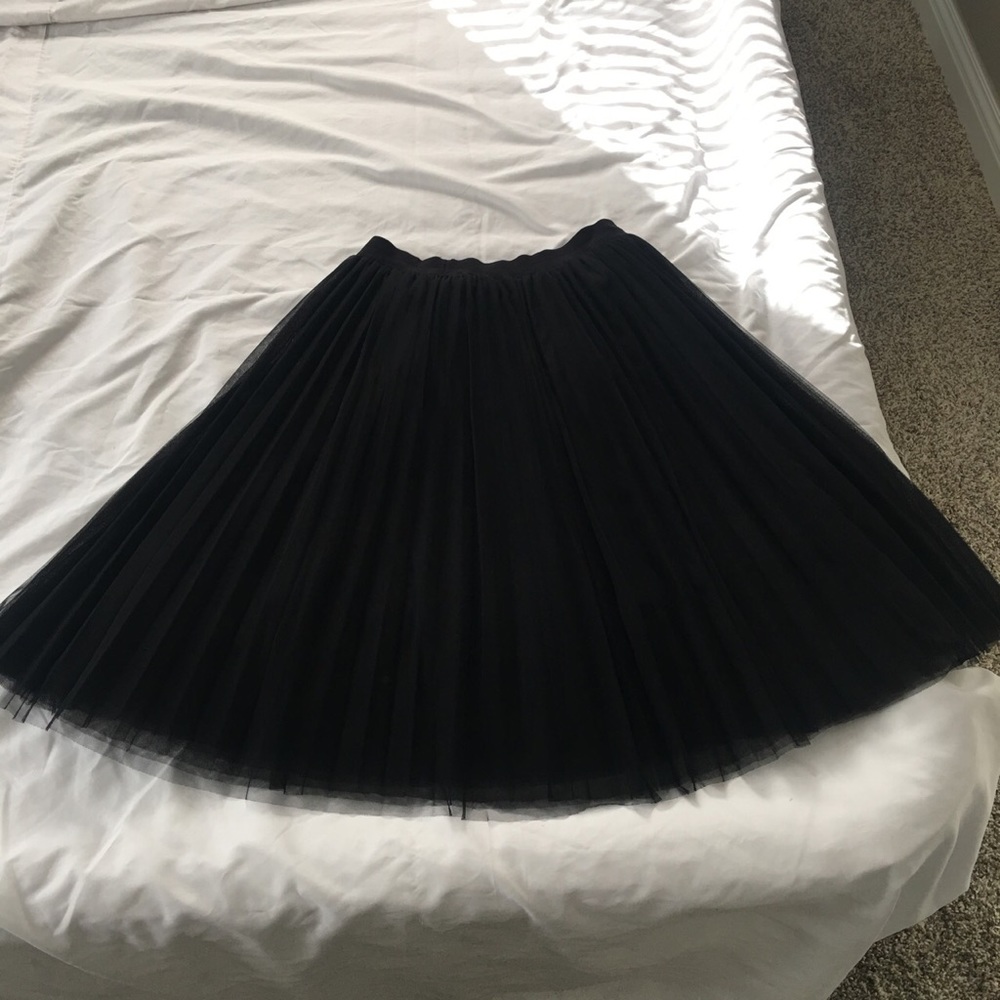Tulle midi skirt